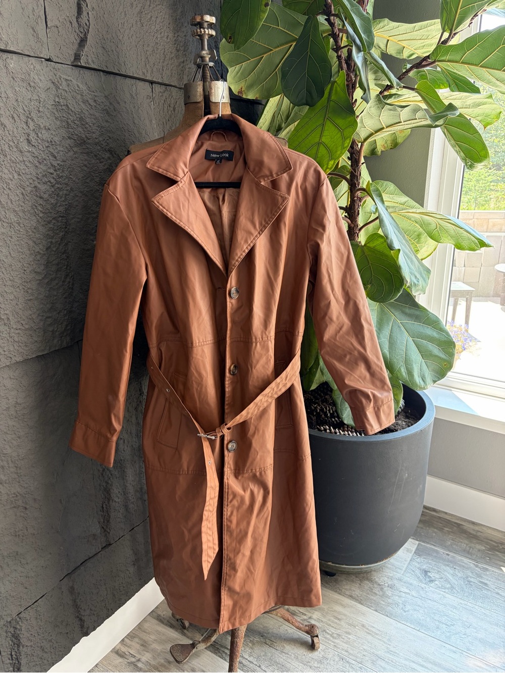 Woman’s  Brown Trench Coat with Belt
